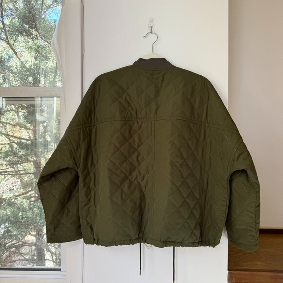 Barbour Bowhill Quilted Jacket in Army Green 4 - Picture 10 of 13